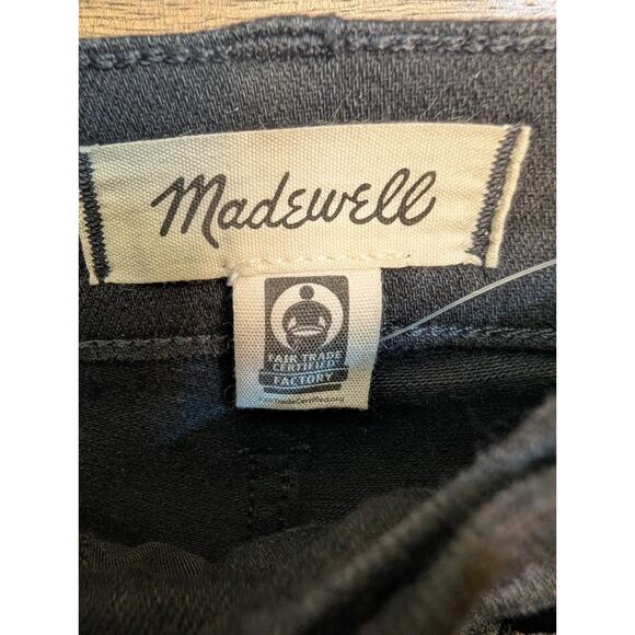 Madewell Stovepipe Jeans Womens 24 Black Denim High Rise Fitted Skinny NM217 NWT - Picture 5 of 5